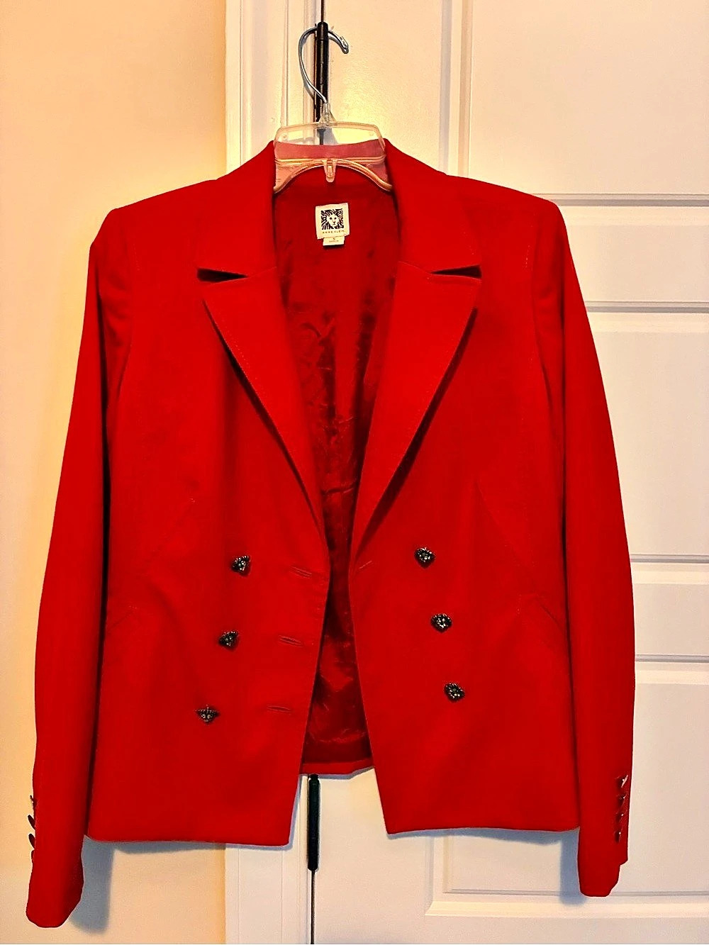 Anne Klein Red Blazer Size Small Like New
